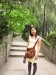 Posing by the gardens