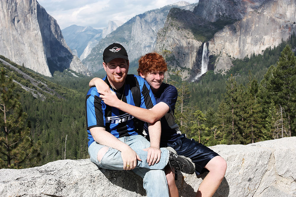Chris and Josh Yosemite Vista Point
